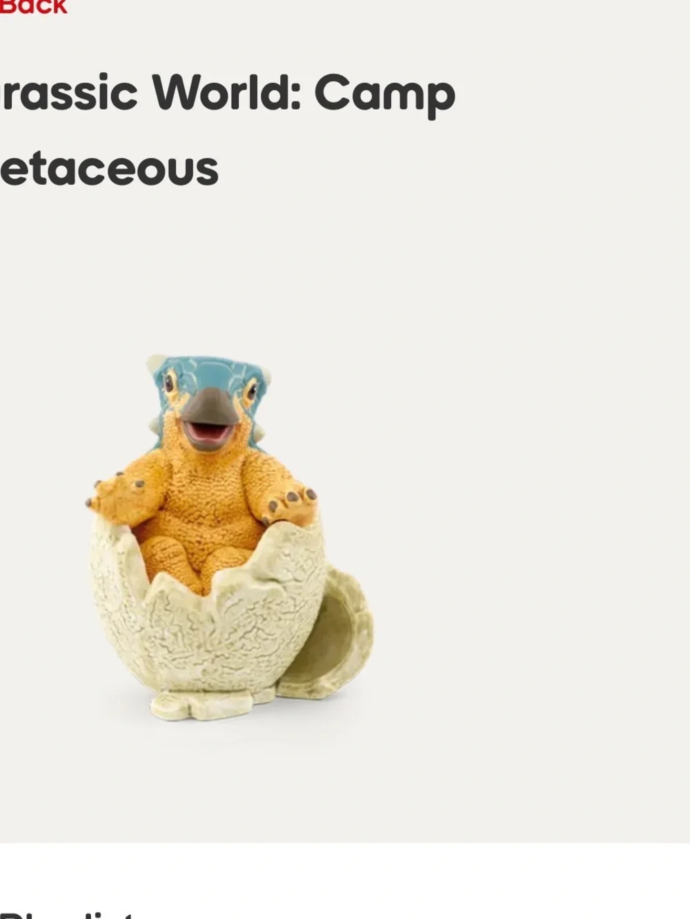 Jurassic World Dinosaur Tonie Character